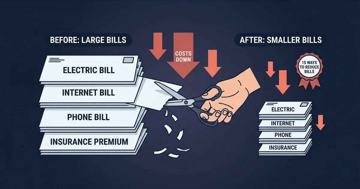 15 Easy Ways to Reduce Your Monthly Bills